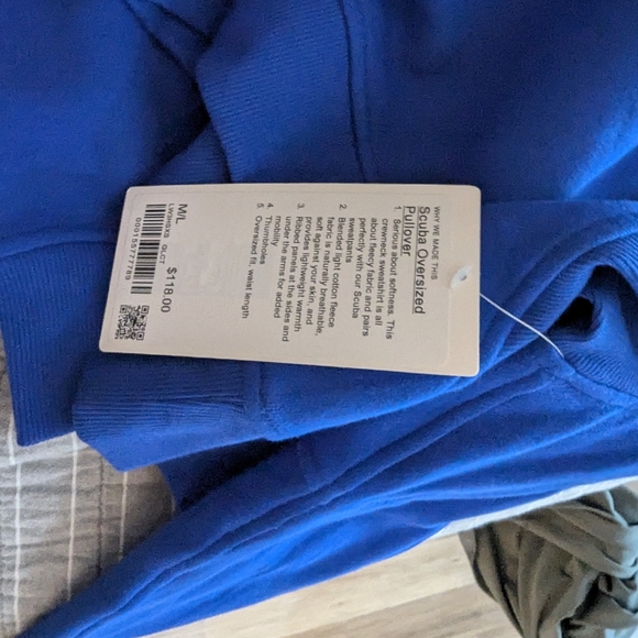 Scuba Oversized Pullover Wordmark Galactic Cobalt - Picture 4 of 4